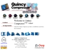 Website Snapshot of QUINCY COMPRESSOR